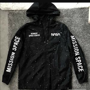 Hyperspace NASA Windbreaker Zip Up Jacket Hoodie